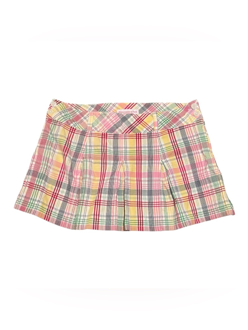 vintage y2k Abercrombie & Fitch preppy plaid mini skirt